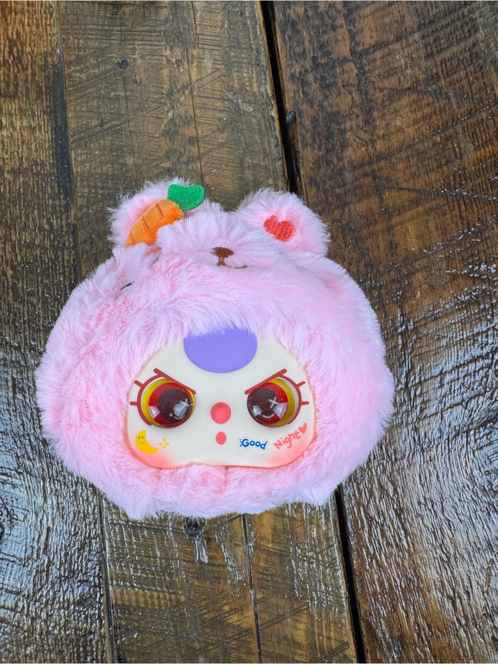 Baby Three First Gen Pink Rabbit Plush Confirmed Blind Box Special Eyes
